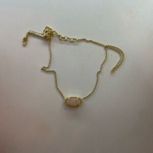 Kendra Scott Gold Necklace with Oval Pendant